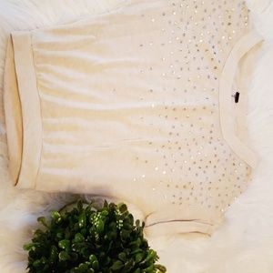 Cream Crop Top